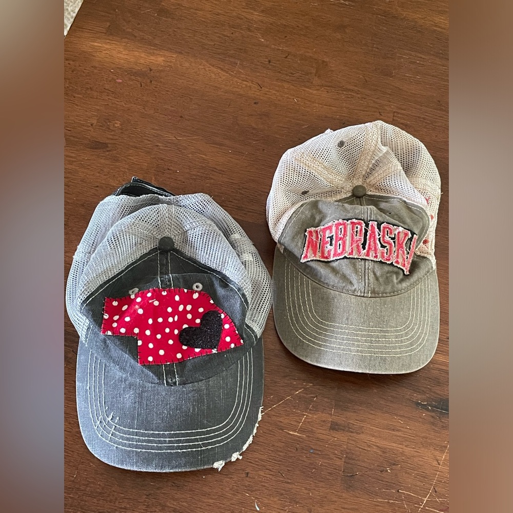Lot of two Nebraska hats